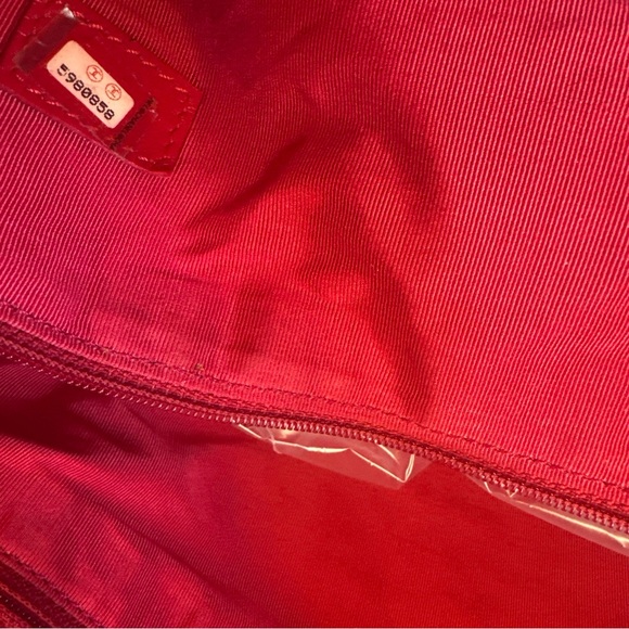 Elegant Red Leather Lambskin Chanel Tote Bag! original price $8500 - Picture 3 of 7